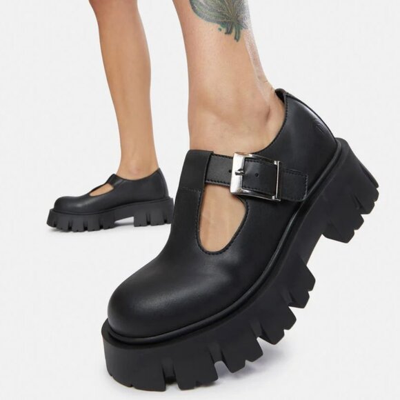 Altercore Jane Lug Sole Mary Janes - Picture 1 of 5